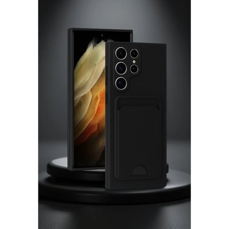 Samsung Galaxy S24 Ultra Kılıf Kelvin Kartvizitli Silikon - Kırmızı