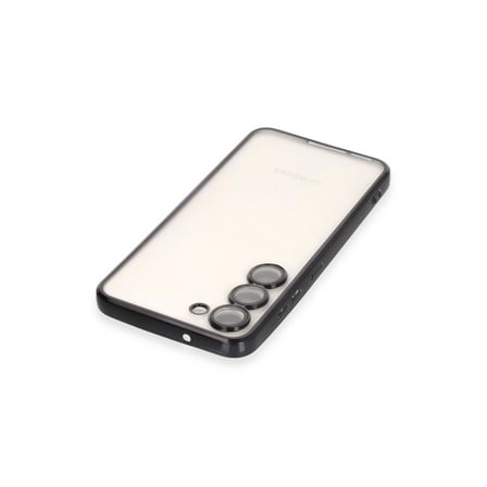 Samsung Galaxy S24 Kılıf Kamera Korumalı Lensli Silikon - Siyah