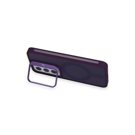 Samsung Galaxy S24 Flet Lens Magsafe Kapak - Derin Mor
