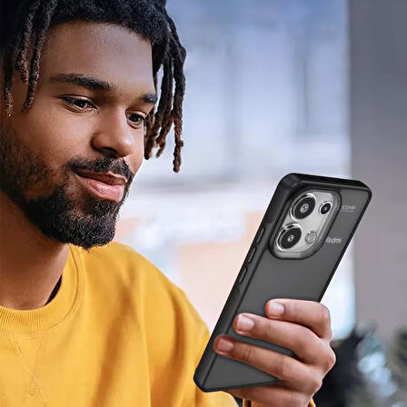 Newface Elegant Xiaomi Redmi Note 13 Pro 4G Kılıf - Siyah