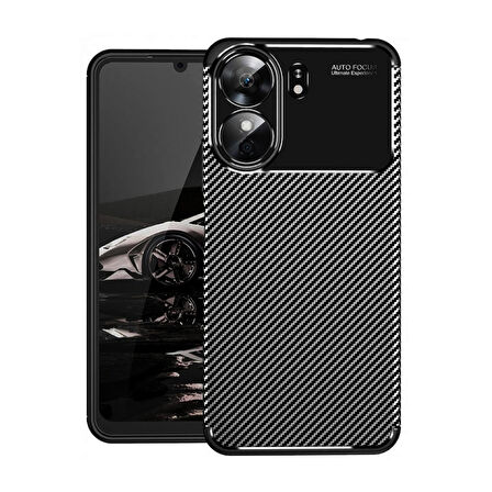 Xiaomi Redmi 13C Kılıf Focus Carbon Silikon Kapak