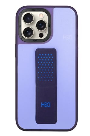 Fuchsia iPhone 15 Pro Max ile Uyumlu HBC-239 Colombo Standlı Kapak - Mor