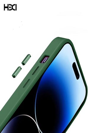 Fuchsia iPhone 14 Pro ile Uyumlu HBC-201 Salvador Simli Kapak - Kahverengi