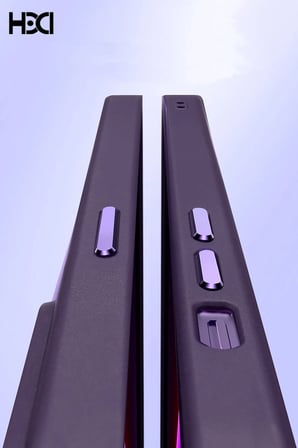 Fuchsia iPhone 14 Pro Max ile Uyumlu HBC-201 Salvador Simli Kapak - Kahverengi