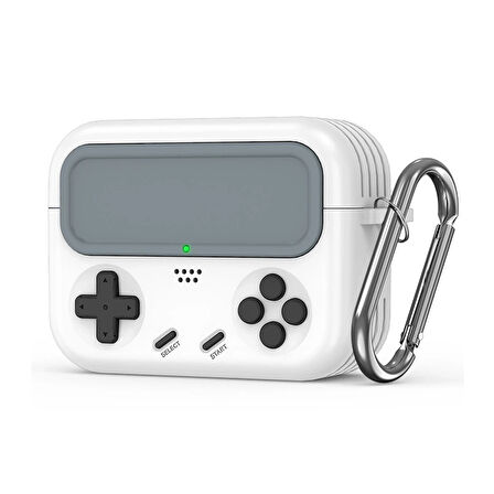 Movenchy Game Device Airpods Pro 2 (2.Nesil) Kılıf - Beyaz