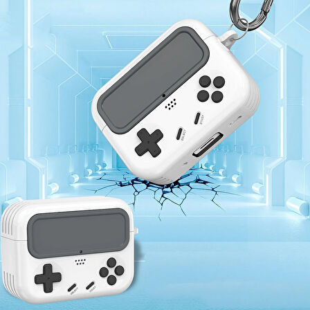 Movenchy Game Device Airpods Pro 2 (2.Nesil) Kılıf - Beyaz