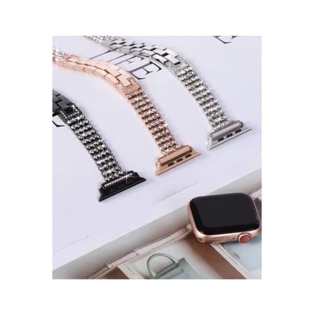 Newface Apple Watch 38mm Live Taşlı Kordon - Gold