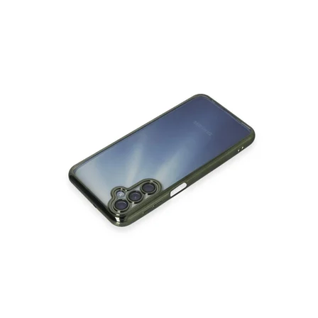 Samsung Galaxy A55 5g Kılıf Kamera Korumalı Lensli Silikon - Yeşil