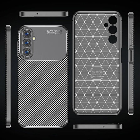 Samsung Galaxy A05s Kılıf Focus Carbon Silikon Kapak