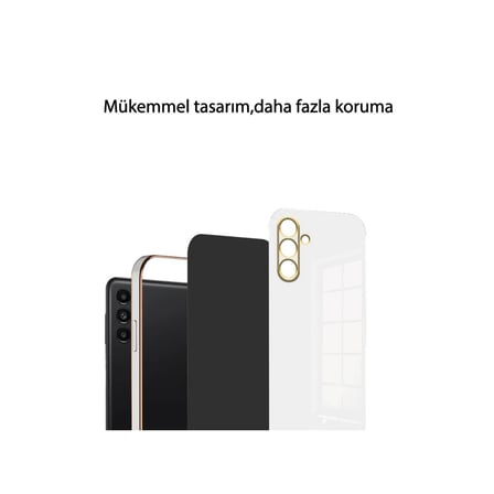 Samsung Galaxy A55 5g Kılıf Volet Silikon - Mavi