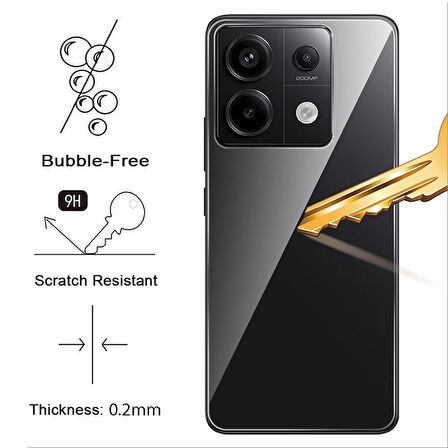 Xiaomi Poco X6 Kılıf Kamera Korumalı Silikon Şeffaf Kapak