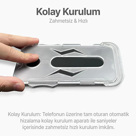 Samsung Galaxy A25 5G Kolay Uygulama Aparatlı 5D Magic Box Cam Ekran Koruyucu