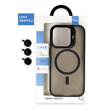 Joko Flet Lens iPhone 16 Pro MagSafe Kılıf - Siyah