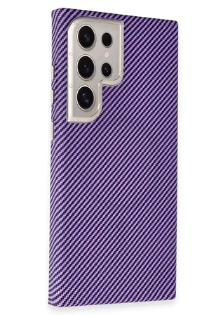 Fuchsia Samsung Galaxy S24 Ultra ile Uyumlu HBC-263 Monaco Kapak - Derin Mor