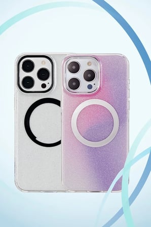 Fuchsia iPhone 15 Pro Max ile Uyumlu Tanya Kablosuz Şarj Özellikli Kapak - Desen 10