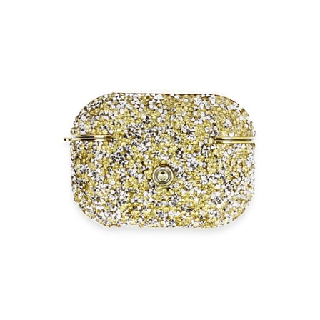 Newface Airpods Pro 2 (2.nesil) Luz Taşlı Kılıf - Gold