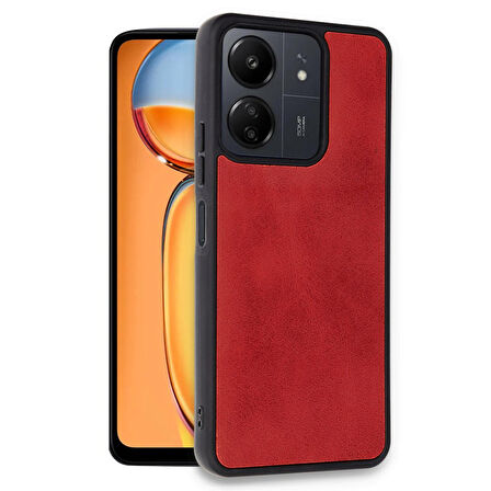 Xiaomi Redmi 13C Kılıf Aras Seri Deri Kapak