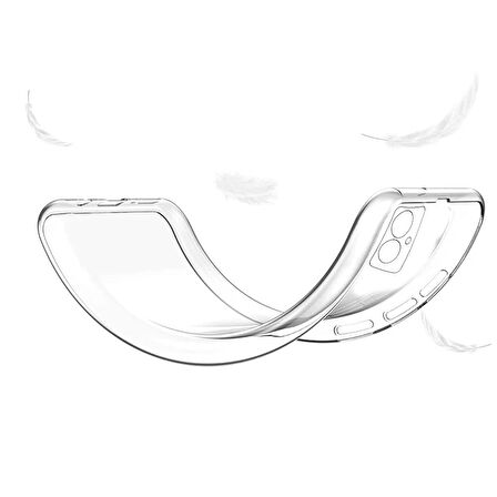 Vivo V30 5G Kılıf Kamera Korumalı Silikon Şeffaf Arka Kapak