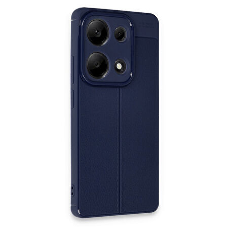 Xiaomi Redmi Note 13 Pro 4G Kılıf Focus Deri Desen Silikon Kapak