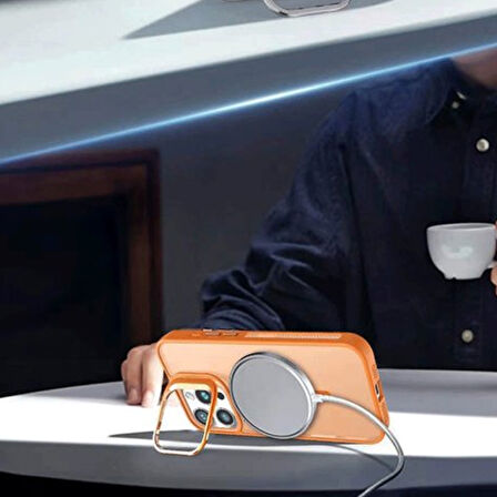 Joko Flet Lens iPhone 16 Pro MagSafe Kılıf - Turuncu