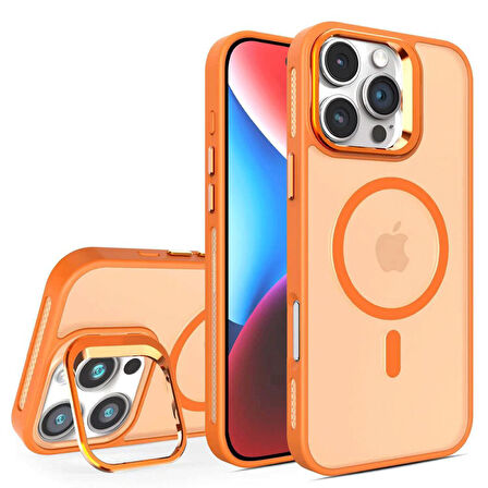 Joko Flet Lens iPhone 16 Pro Max MagSafe Kılıf - Turuncu