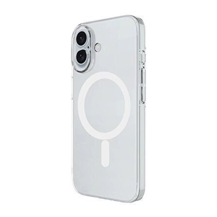 Odak SnapSafe iPhone 16 Kamera Korumalı MagSafe Silikon Kılıf - Şeffaf