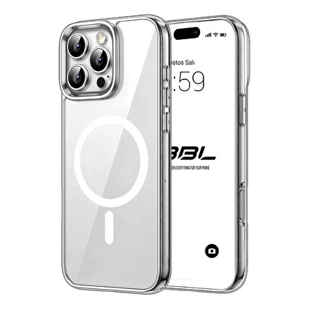 iPhone 16 Pro Kılıf PC Real Seri Magsafe Uyumlu Sert Şeffaf Kapak