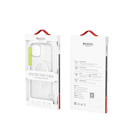 Yesido PC03 Ace iPhone 16 Plus MagSafe Kılıf - Şeffaf