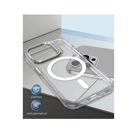 Joko Armor iPhone 16 Pro Max MagSafe Kılıf - Şeffaf