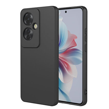 Newface First Oppo Reno 11F Silikon Kılıf - Siyah