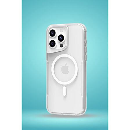 Newface PC Poso iPhone 16 Pro MagSafe Kılıf - Şeffaf
