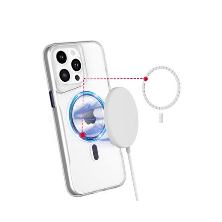 Newface PC Poso iPhone 16 Pro Max MagSafe Kılıf - Şeffaf