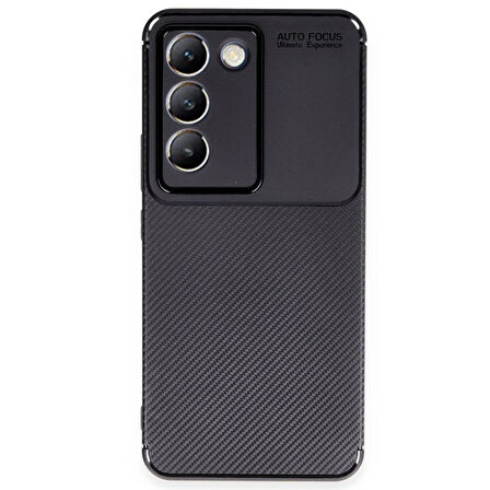 Vivo V30 Lite 4G Kılıf Focus Carbon Silikon Kapak