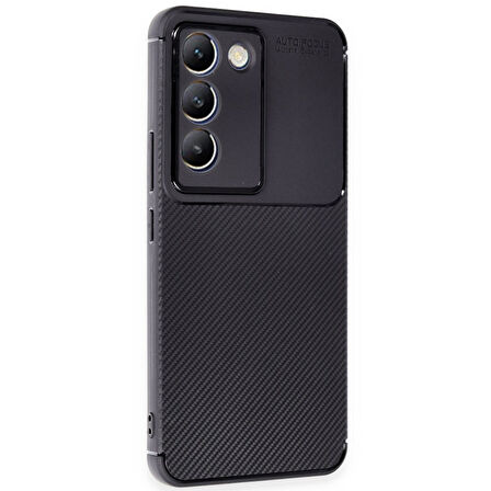 Vivo V30 Lite 4G Kılıf Focus Carbon Silikon Kapak