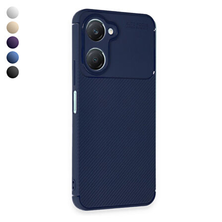 Vivo Y18 Kılıf Focus Carbon Silikon Kapak
