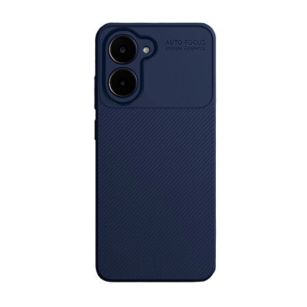 Vivo Y18 Kılıf Focus Carbon Silikon Kapak