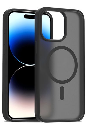 Fuchsia iPhone 15 Pro Max ile Uyumlu Jota Kablosuz Şarj Özellikli Kapak - Siyah