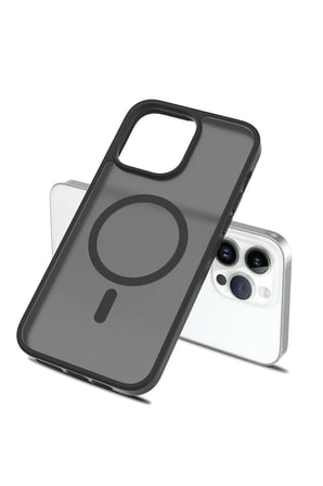 Fuchsia iPhone 14 Pro ile Uyumlu Jota Kablosuz Şarj Özellikli Kapak - Pudra