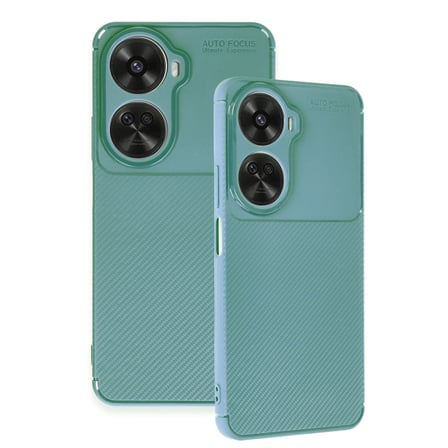 Newface Huawei Nova 12 SE Kılıf Auto Focus Karbon Kapak - Koyu Yeşil
