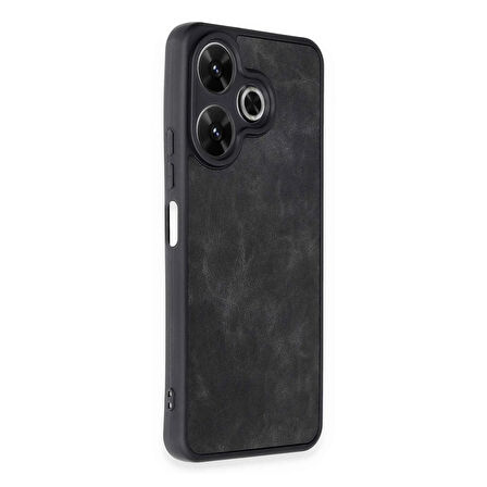 Newface Aras Xiaomi Redmi 13 4G Deri Kılıf – Siyah