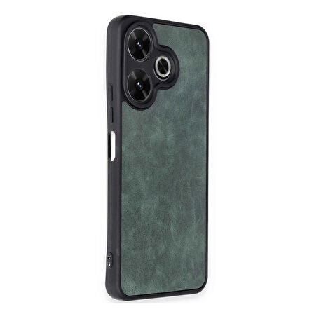 Newface Aras Xiaomi Redmi 13 4G Deri Kılıf – Koyu Yeşil