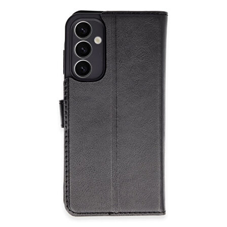 Newface Trend Plus Samsung Galaxy A25 5G Kapaklı Kılıf - Siyah