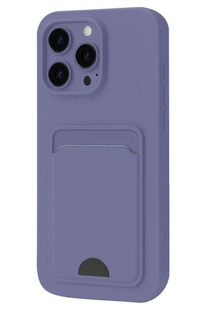 OREVİO Apple iPhone 16 Plus Kılıf Kelvin Kartvizitli Silikon - Lila
