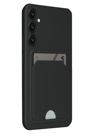 uryport Samsung Galaxy S24 FE Kılıf Kelvin Kartvizitli Silikon - Siyah