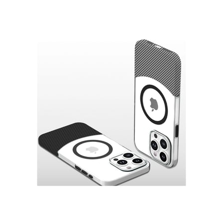 iPhone 16 Carbon Puzzle Magsafe Kapak - Siyah