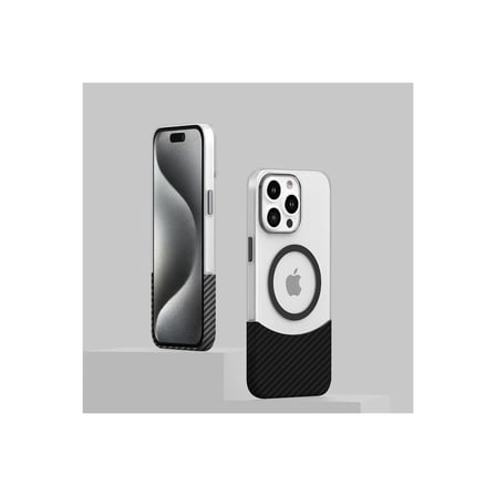 iPhone 16 Carbon Puzzle Magsafe Kapak - Siyah