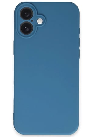 Newface Apple iPhone 16 Plus Kılıf First Silikon - Mavi