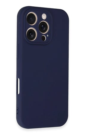 Newface Apple iPhone 16 Pro Kılıf First Silikon - Lacivert
