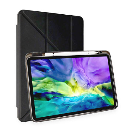 Newface Mars iPad Pro 11 (2024) Kalemlikli Tablet Kılıfı - Siyah