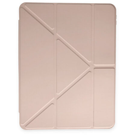 Newface Mars iPad Pro 11 (2024) Kalemlikli Tablet Kılıfı - Rose Gold